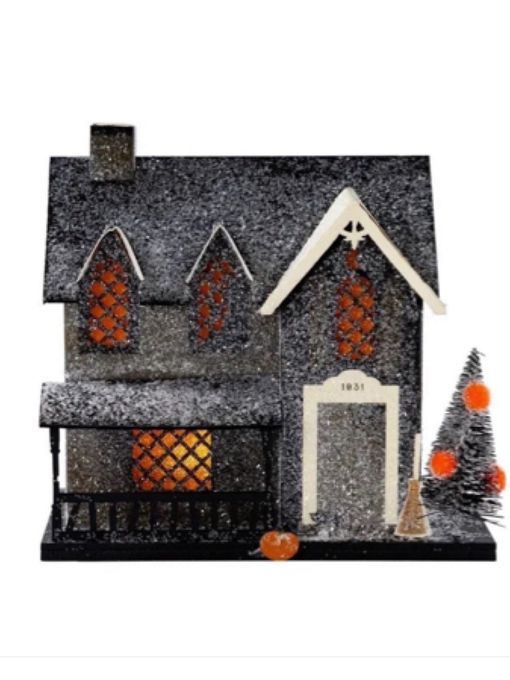 My Minds Eye brand! Haunted Halloween Village! Paper House WITCH’S COTTAGE New!